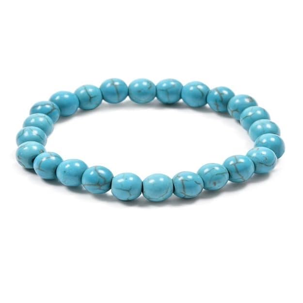 SHRRIYA DIVINE Turquoise Stone Bracelet For Unisex Adult (8mm, SkyBlue) (B0BLS8WB7G) Amazon Price History, Amazon Price Tracker