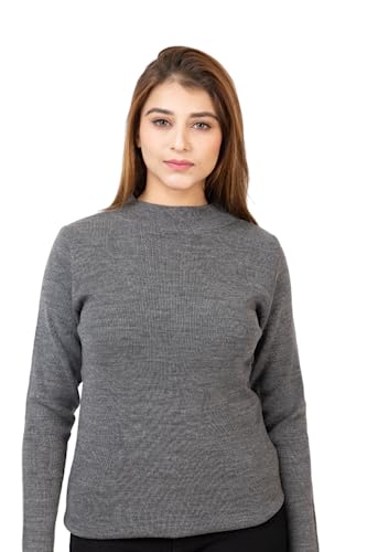 Image of TWENTY ME Winter Wear Casual Solid Acrylic Soft & Warm High Neck Skivvy for Women's