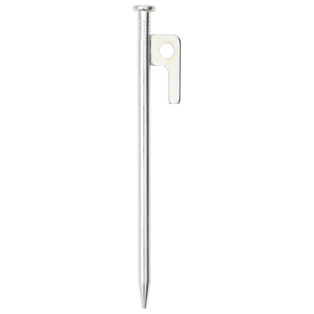 Zeltheringe 24 STK. 20 cm 9 mm Verzinkter Stahl silbern, zeltzubehör für Befestigung und aufbau, für Camping wandern Outdoor Trekking Festival und Sturm
