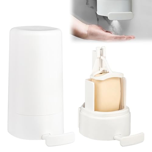 JOAASU Bar Soap Grinder, Soap Grinder for Bar Soap Wall-Mounted, Bar Soap Dispenser, Waterproof Soap Container Grinder, No Drilling Soap Grinding Box for Bathroom, Kitchen, Hotel(No Soap & Desiccant)