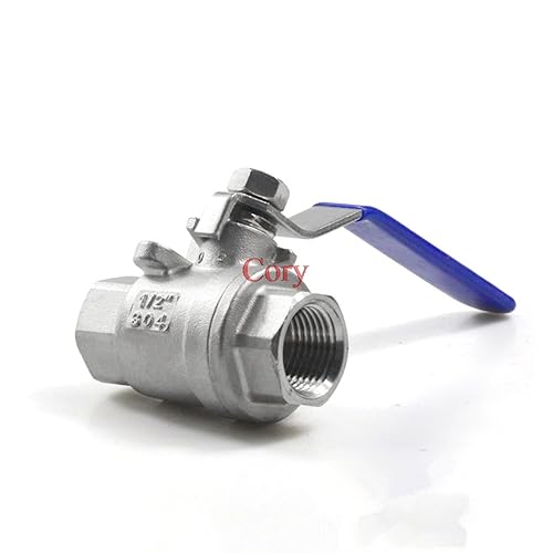 Válvula de bola manual de 0.25 de acero inoxidable para control de flujo de agua BSPT 4
