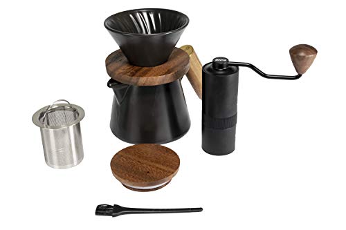 Coffee set with grinder