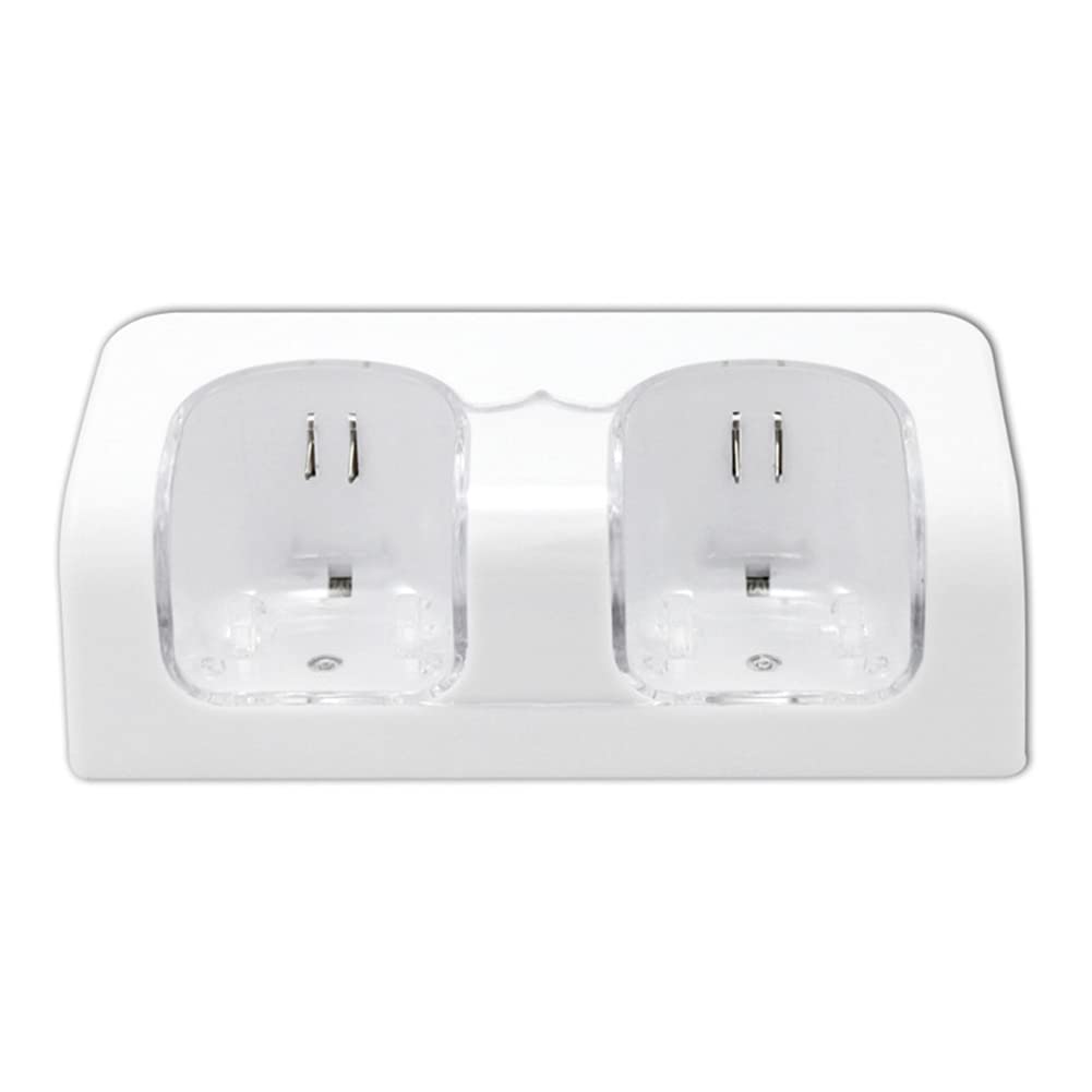 Chargeur à Distance pour contrôleur Wii, Double Station de Charge pour télécommande Wii avec 2 Piles Rechargeables et indicateur LED