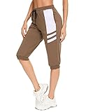 ❤【DISEÑADO PARA DEPORTES】Los pantalones deportivos mujer tienen un cintura con cordón, lo que le permite ajustar la circunferencia de tu cintura de acuerdo con la forma de tu cuerpo. Hay bolsillos a ambos lados del pantalón, para que puedas guardar tu teléfono móvil o llaves y otros objetos personales durante el ejercicio, lo cual es muy práctico. El diseño clásico de rayas te hace lucir vibrante.