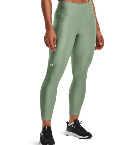 Under Armour Heatgear Armour High Waisted Ankle No-Slip Leggings, Vert silice (348)/Blanc, XX-Large Femme Under Armour Heatgear Armour High Waisted Ankle No-Slip Leggings, Vert silice (348)/Blanc, XX-Large Femme