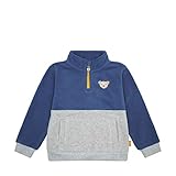 Steiff Jungen Fleece Sweatshirt, Moonlight Blue, 98 EU