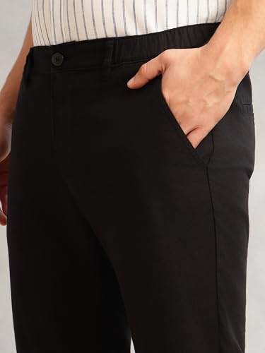 Image of Thomas Scott Men's | Straight Fit | Mid-Rise | Solid | 4 Pockets | Woven | Chinos Trouser