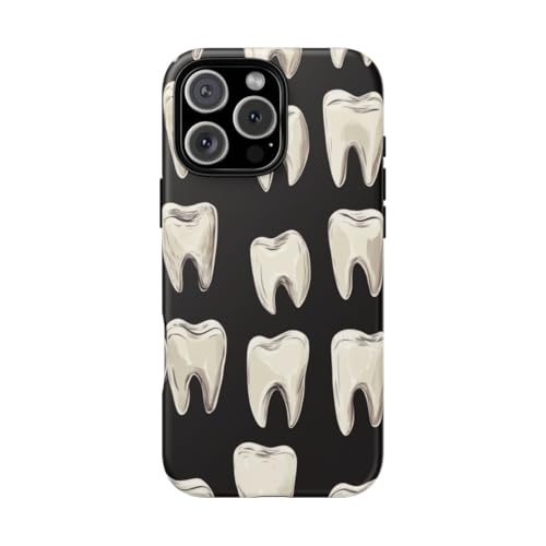 Coque iPhone 16 Pro Max motif dents blanches pour un style urbain