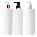 Botellas de champú reutilizables: dispensador de jabón de cocina ~ El dispensador de jabón de mano cuenta con una bomba mejorada de alta calidad que evita y oxida de manera efectiva, entregando fluidos suavemente sin gotear con cada presión.