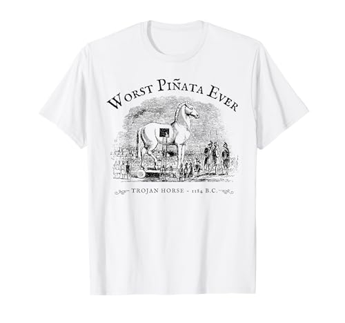 Worst Pinata Ever Trojan Horse Funny Design T-Shirt