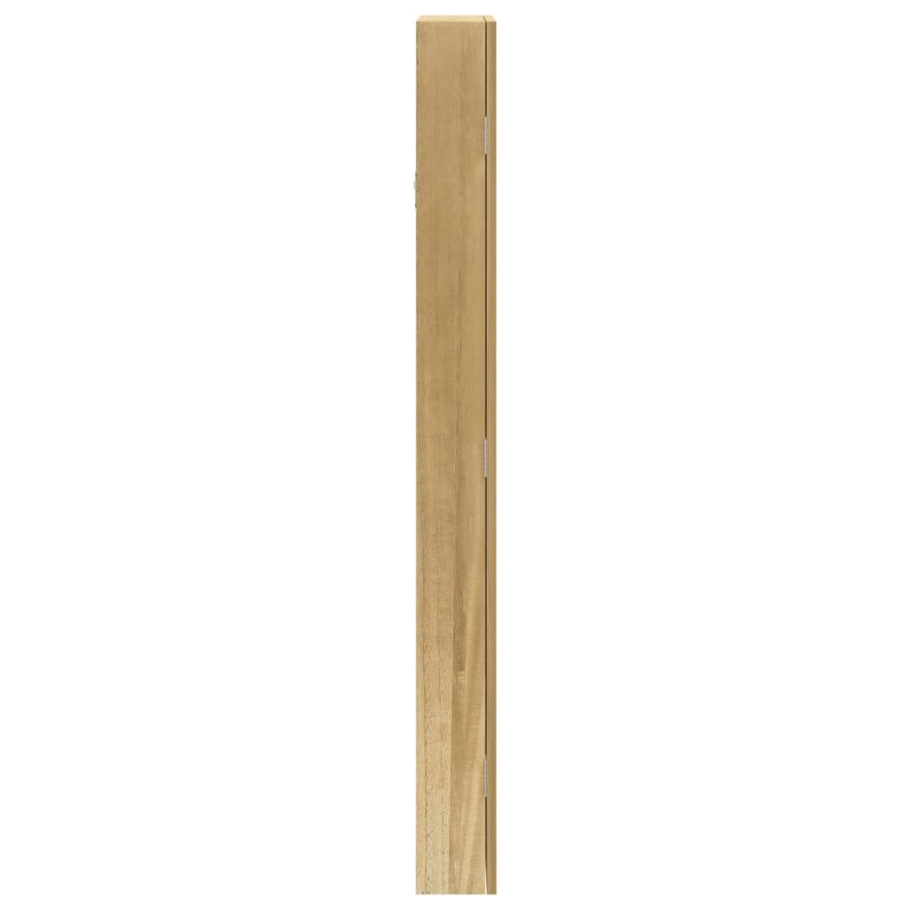 Szafka na biżuterię z lustrem do montażu na ścianie, 37,5 x 10 x 106 cm, z zamykanymi drzwiami, z lustrem, haczykami i półkami, materiał drewnopochodny do korytarza, sypialni i łazienki