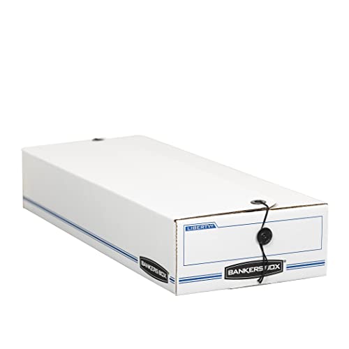 Bankers Box Liberty Check And Form Boxes, Standard Set-Up, String And Button, 9 X 23 X 4 Inches, Case Of 12, (00002) #TOP4