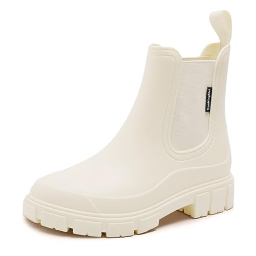 DRECAGE Botas de Agua Mujer Chelsea Lluvia Botines...