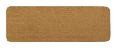 Image of THE HOME TALK Modern Polyester Area Rugs | Carpets for Living Room, Kitchen, Kid's Room, Bedroom | Microfiber Polyester Rugs | Shaggy Floor Carpet | Anti Skid Store (Camel, 50 x 150 cm)