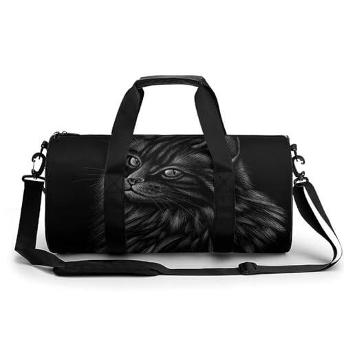 Sac de sport chat noir parfait pour organiser vos affaires de camping