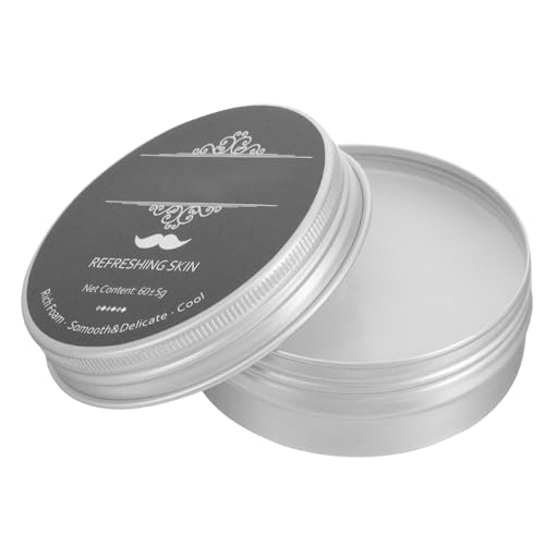 HONMEET Jabón de Afeitar para Barba de Hombre Aroma a Menta Barra Compacta y Ligera para Afeitado Húmedo Suave Limpieza Profunda y Cuidado Facial Diario Adecuado para Uso en Casa y