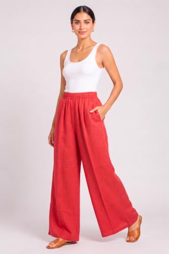 Image of Plaazo Women's Cotton Palazzo | Wide Leg Palazzo for Women | Soft Breathable High Waist Bottom Wear | Comfortable Casual, Office, Travel for Women