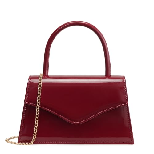 Image of Women's Evening Bag Bridal Party Clutch Purses Cocktail Prom Handbags with Patent Leather