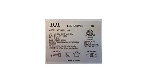 Image of Import 20W LED Dimmable Driver DJL Genuine Replacement Parts D2-120VAC down to DC14-35V