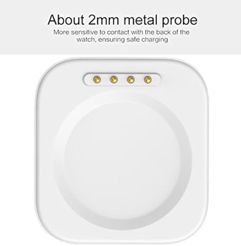 Image of Zitel Charger Compatible with OnePlus Watch 3 /2 / 2R - Magnetic Charger Dock USB Cable (White)