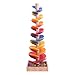 AmishToyBox.com Marble Tree Wooden Toy - CPSIA-Approved Child-Safe Finish - Pack of Marbles Included (Circus Splash)