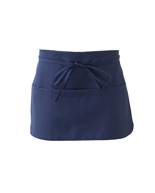 Taglia Unica GIBLOR\'S - Grembiule Pub Unisex Uomo Donna per, Pub, Cucina, Caffetteria, Bar, Gelateria, Pasticceria in Poliestere, taglia unica, diversi colori (Blu)