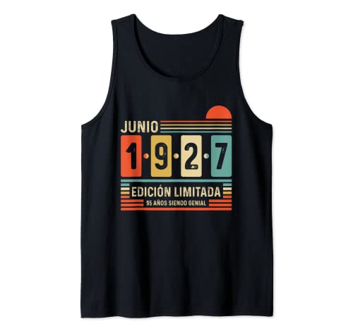 95 Años Junio 1927 Leyenda Regalo 95 Cumpleaños Camiseta sin Mangas
