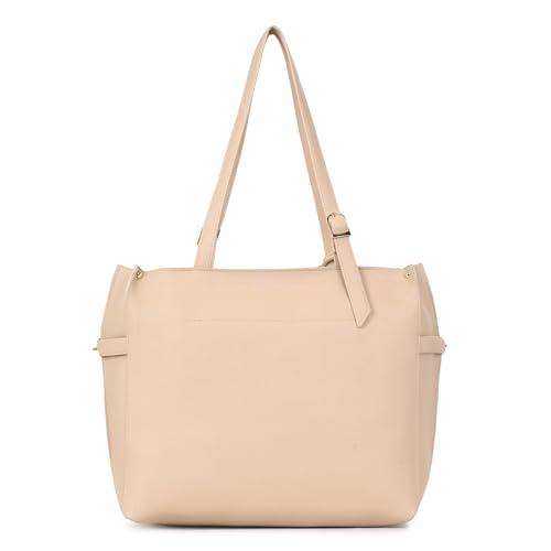Image of Carrylux Women's Soft PU Tote Bag | Large Single Compartment Shoulder Handbag with Adjustable Strap | Office, College & Casual