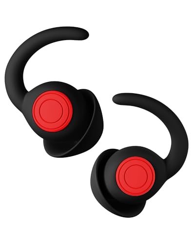 Ear Plugs, Noise Reduction Soft Silicone Earplugs, Noise Cancelling - Black