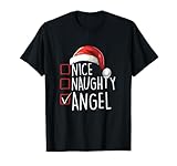 Photo Gallery bella angelo cattivo natale outfit santa claus lista di natale maglietta Photo Gallery bella angelo cattivo natale outfit santa claus lista di natale maglietta