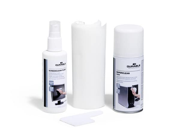 Durable PC Cleaning Kit-Kit di Pulizia per PC, bagnata/Secco Strofinacci e liquidi, schermi/plastica