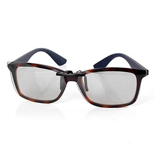 Image of Polarized CLIP-ON Sunglasses for RAY-BAN RB7047 (54 X 17, Black)