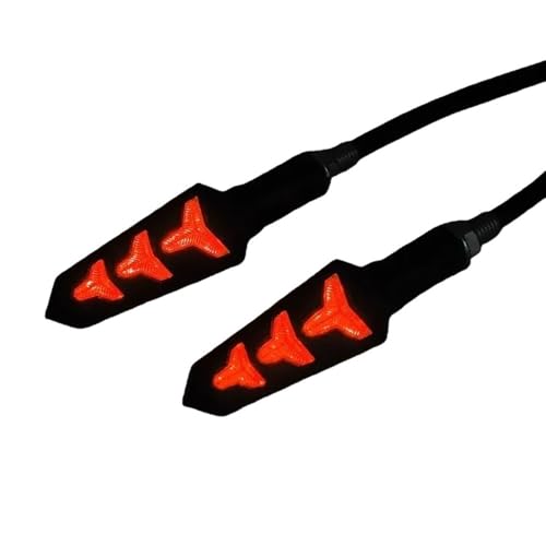 Feux arrière de moto clignotants flexibles pour éviter les chocs arrière