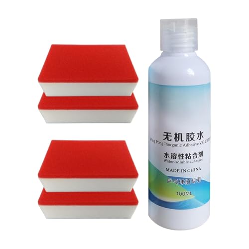 YIJU Table Tennis Racket Glue Portable DIY Easy to Apply to Replace Table Tennis Rubber with Sponges, Table Tennis Liquid Glue, 100ML