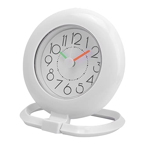 Shower Clocks, Bathroom Shower Digital Wall Clock with Rack for Hanging or Standing Modern Silent Plastic for Living Room Kitchen Home Table