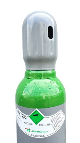 NUEVA BOTELLA COMPLETO DE GAS ARGÓN / CO2 PARA SOLDADURA MIG MAG 8 litros 1,5 m3 150 bar - legalización 10 años! ENVÍO GRATIS + REGALOS