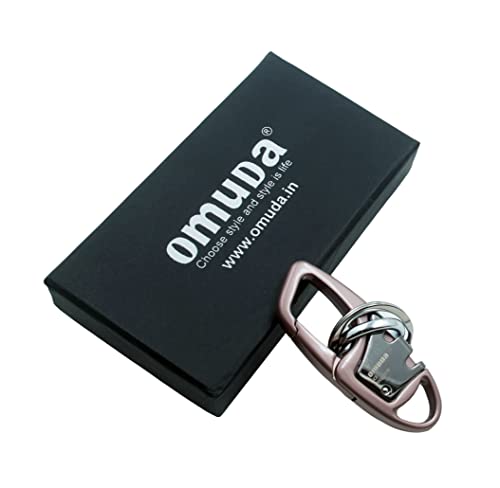 Image of Techpro Stainless Steel Keychain Heavy Duty Car Keychain For Men And Women (Brown)