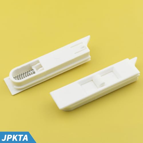 12 Pcs Window Tilt Latch Pairs Spring Loaded Sliding Window Latch Lock Snap-in White Vinyl Plastic Construction for Home Window Accessories Parts - Image 6