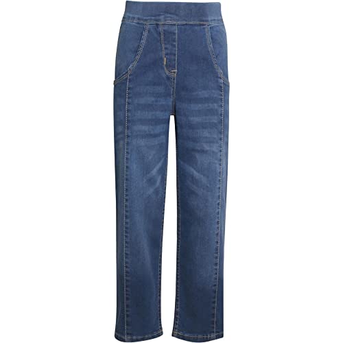 A2Z 4 Kids Girls Denim Jeans Comfort Stretch Jeggings Bell Bottom - Jeans JN36 Mid Blue._11-12