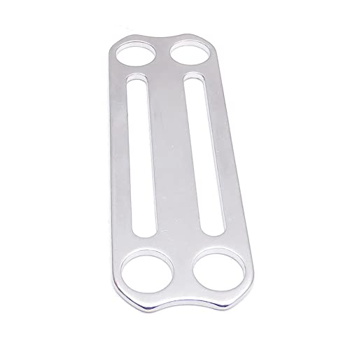 Jkjhbhged Scuba Diving Sidemount Tri-Glide Belt BCD Fixing Buckle Rope Retainer Fixing Buckle, silver