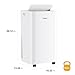Whirlpool 14,000 BTU Portable Air Conditioner with Heater and Dehumidifier for Living Room, Apartment, or Bedroom, 115V, Portable AC for Rooms up to 700 Square Feet with Remote, 3 Speeds, Timer, White