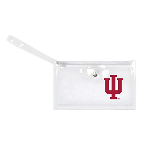 Image of Littlearth - LIWXY NCAA Indiana Hoosiers Unisex Ncaancaa Ticket Wristlet, Clear, 9 inch by 5.25 inch