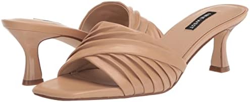 Nine West Women's AZALA Heeled Sandal, Nude 110, 9 | Image 6