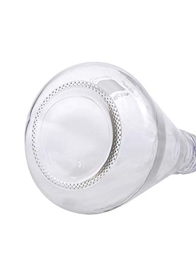 3 Pack Moonetto 1000ml Narrow Mouth Graduated Lab Erlenmeyer Glass Flask with Blue Screw Cap