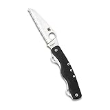 Spyderco ClipiTool Rescue Multi-Functional Pocketknife with 3 Stainless Steel Blades and Durable...