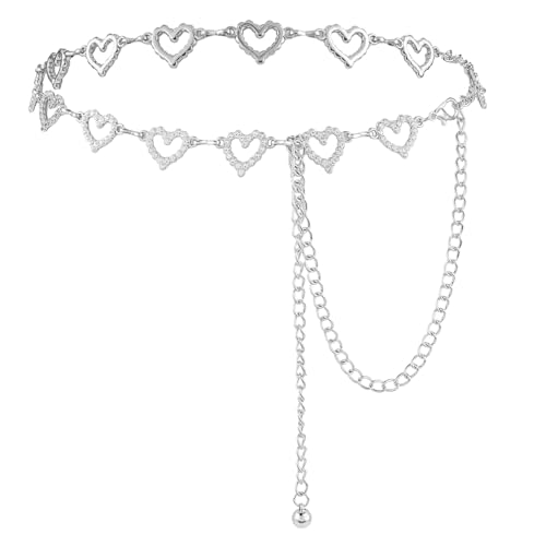 TIESOME - Cinturón de cintura con forma de corazón para mujer, co...
