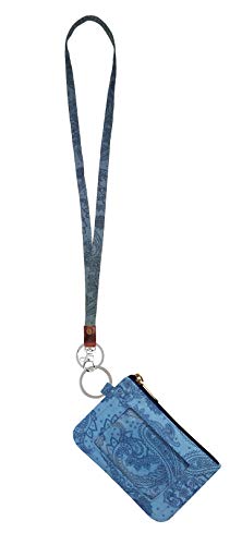Zip ID Case, Lanyard & Wrist-let/Key Wallet/Credit Card Case Coins Purse with ID