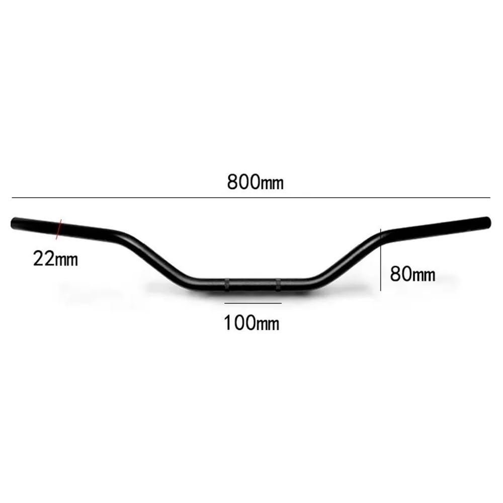 Barra Transversal Manillar Manillar de motocicleta 22 mm aleación