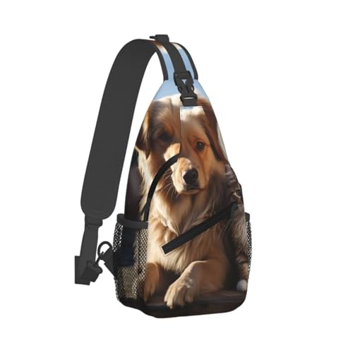 Mochila tipo sling para senderismo color negro