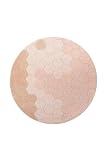Lorena Canals - Tappeto rotondo per cameretta dei bambini, in cotone, lavabile in lavatrice Honeycomb - Bambino - Rosa - Dimensioni: 140 x cm